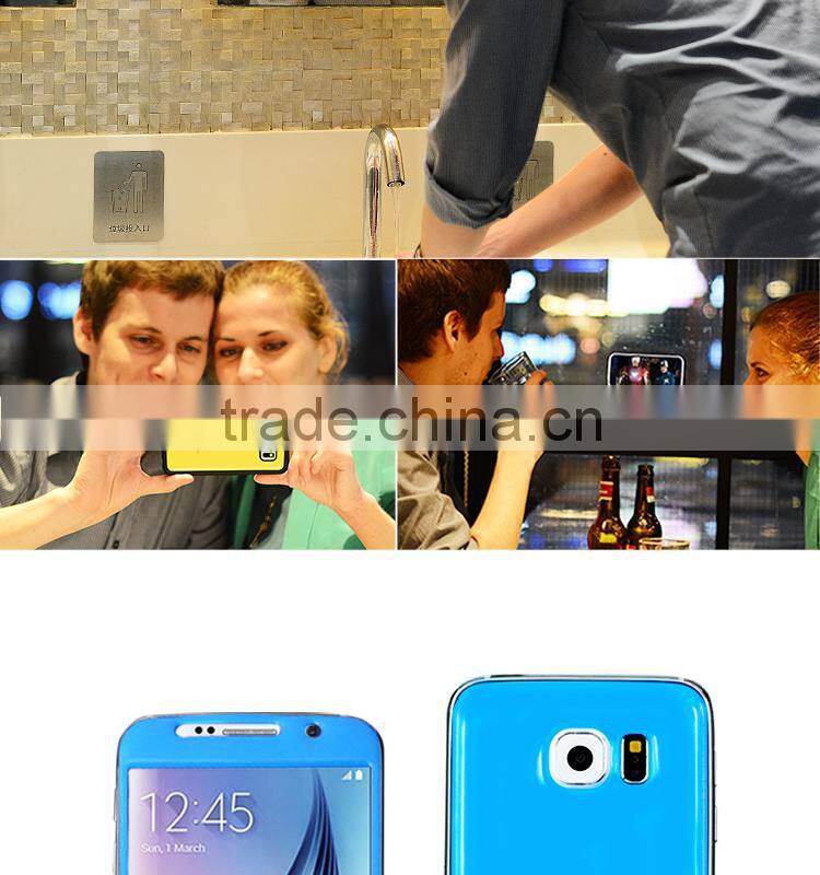 black soild color type mobile phone cover sticker for samsung s6