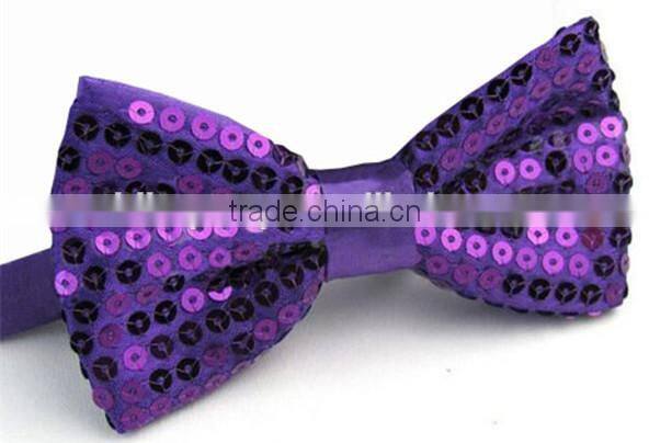 Shiny sequin bow tie
