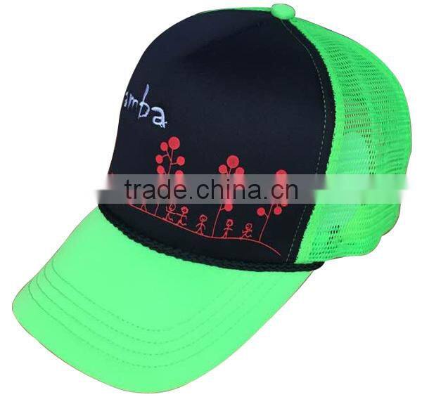cheap 5 panel mesh trucker caps and hats with embroidery logo