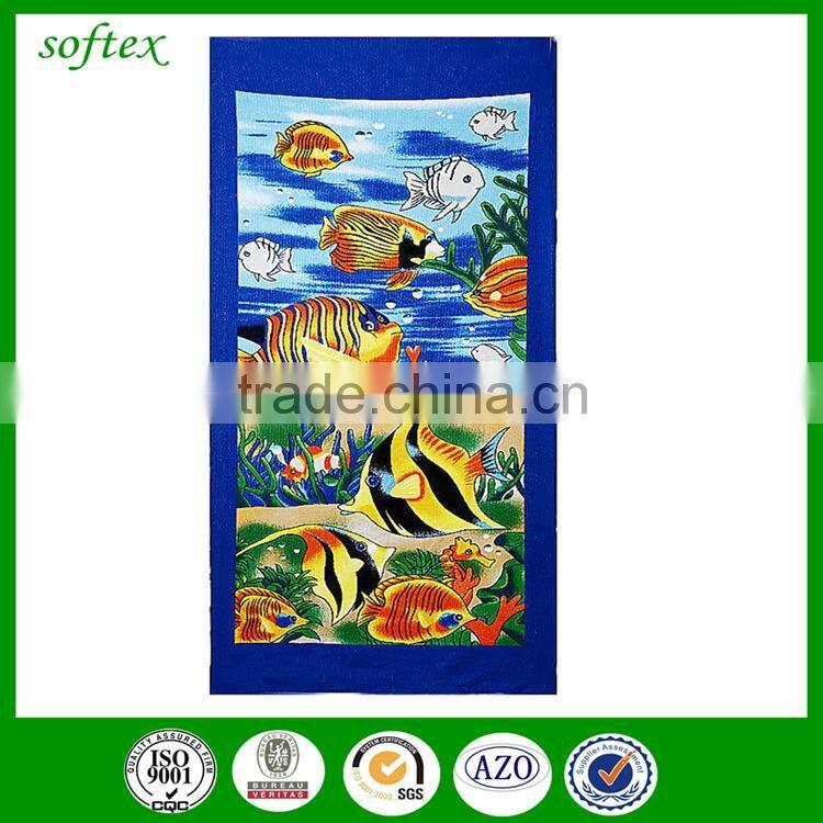 wholesale high quality print microfiber beach towel