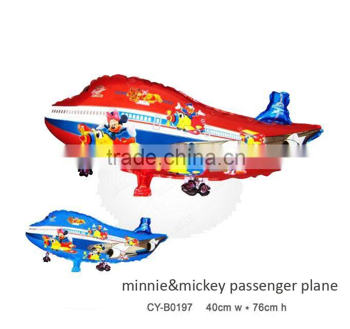 2016 airplane shaped foil balloons aluminum foil balloons