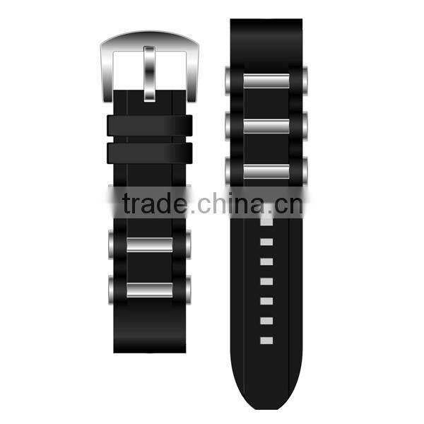 High quality silicone watch men luxury with skeleton back