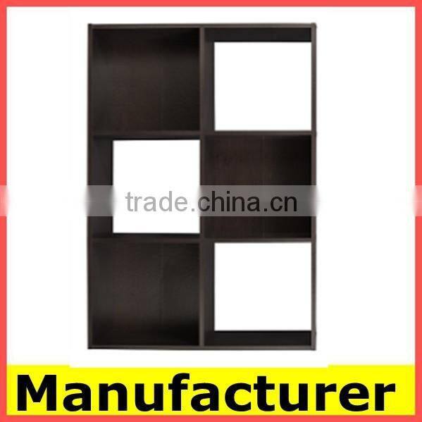 modern design wood 6 cubes cabinet shelf