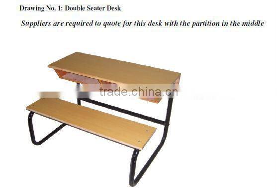 cheap steel wood standard classroom desk and chair