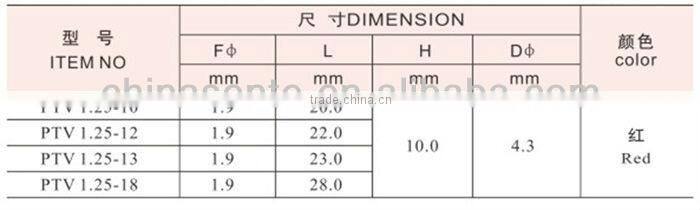 TZ-JTK type splice pin insulated wire terminals