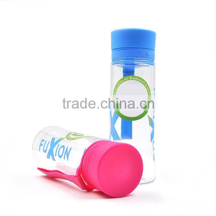 Portable Wide Mouth Custom Logo Plastic Tritan Water Bottle