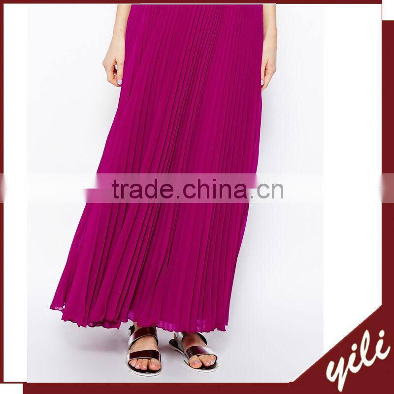 Latest long maxi ruffled table skirt for women high quality product