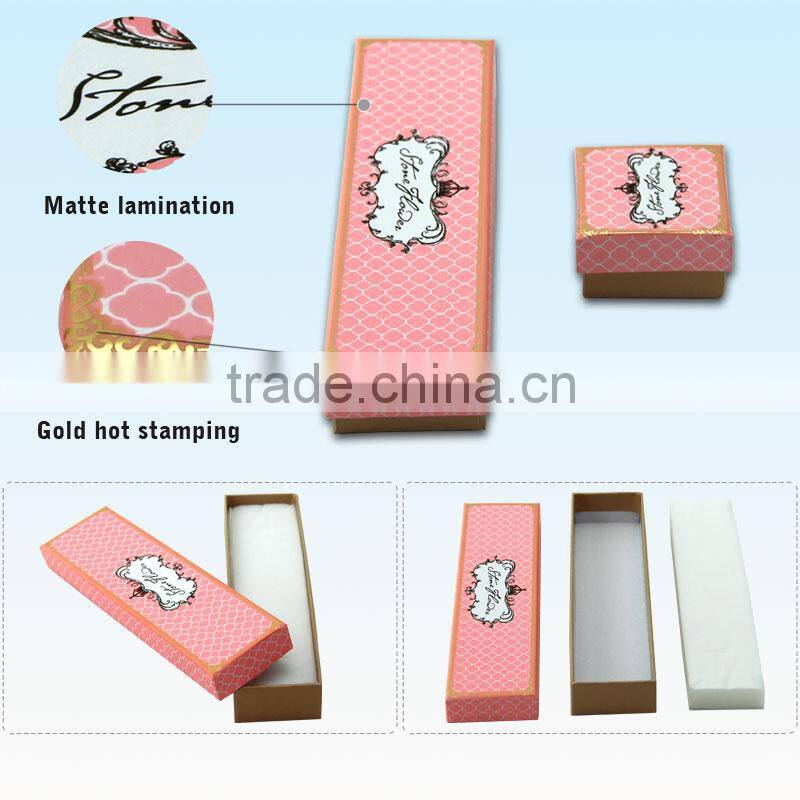 Custom Description of Mini Cardboard Jewelry Box for Necklace