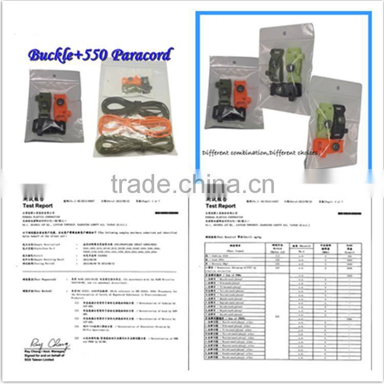 Yukai 5mm Dee shackle clasp with compass for paracord bracelet