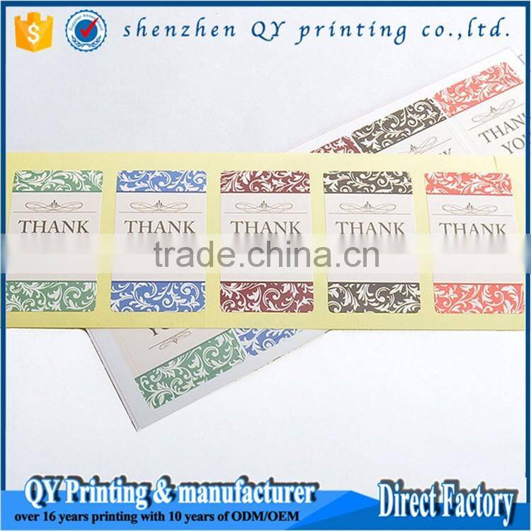 Paper Adhesive Blank Sticker Label, Roll Packaged Blank Self-adhesive Label without Lamination