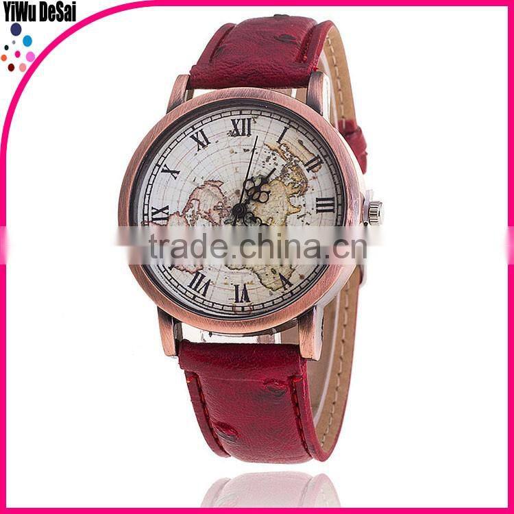Casual Quartz Watch Women Dress Wristwatches Female Casual Flower Print Quartz Watch