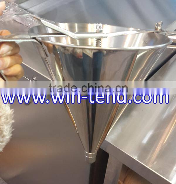 Funnel stainless steel large commercial confectionery metal funnel with stand