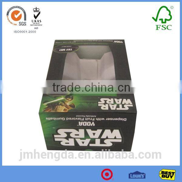 Easy Set-up Display Customized Corrugated Box With Window