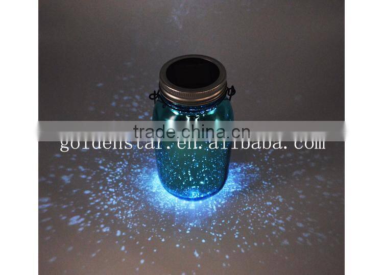 Garden Hanging LED Mercury Decoration Solar Glass Bottle Sun Jar Light