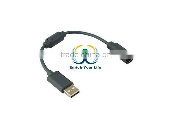 Wired USB Breakaway Cable Cord Game Controller Adapter for XBOX 360