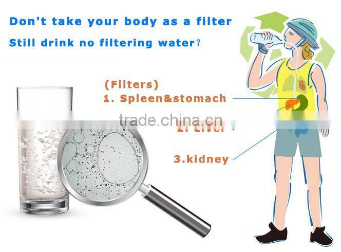 2015 best home non-electric counter top water filter Oem Mineral Water Purifier