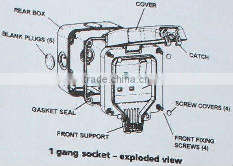 IP66 WEATHERPROOF 13AMP SOCKET OUTLETS
