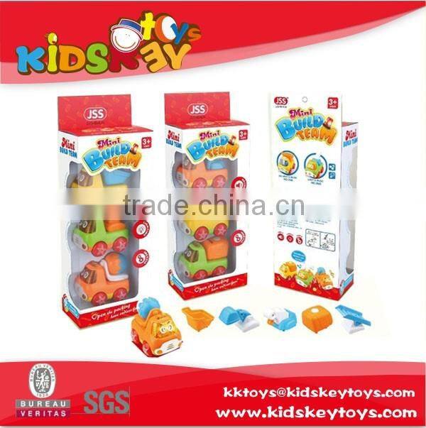 2016 New item cartoon car friction engineering car with light and music