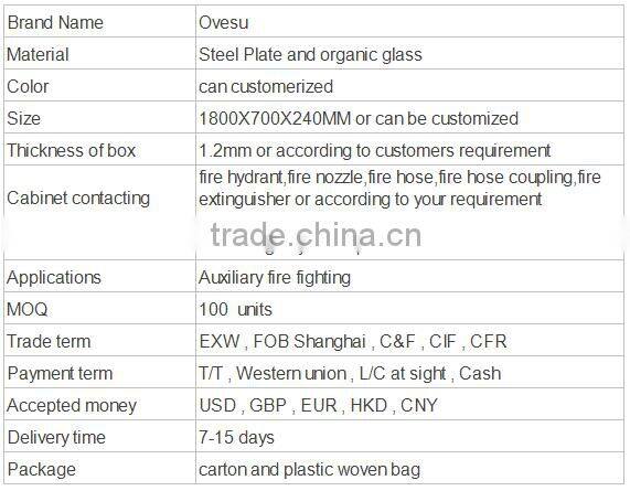 Stainless steel fire hydrant cabinet two layer