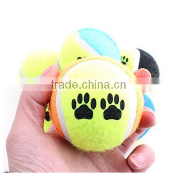 pet cotton tennis pet toy tennis ball factory bulk pet ball