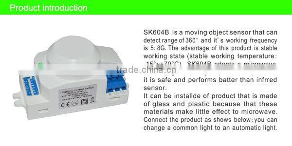 seat occupancy sensor ,microwave motion sensor , micro motion sensor