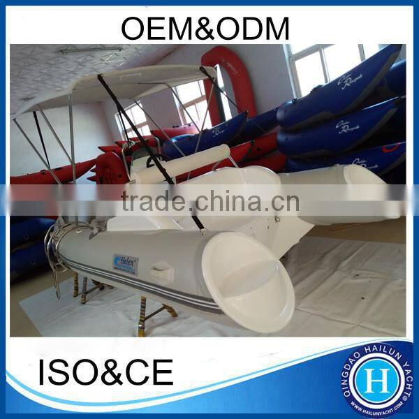 Open glass bottom boats for sale rib 380 with CE certificate