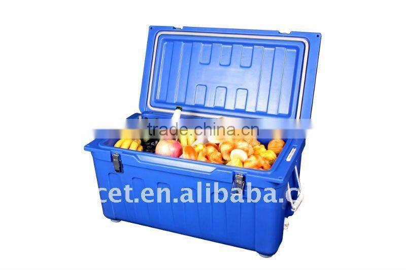80L Plastic Travel Cool box in Blue Color