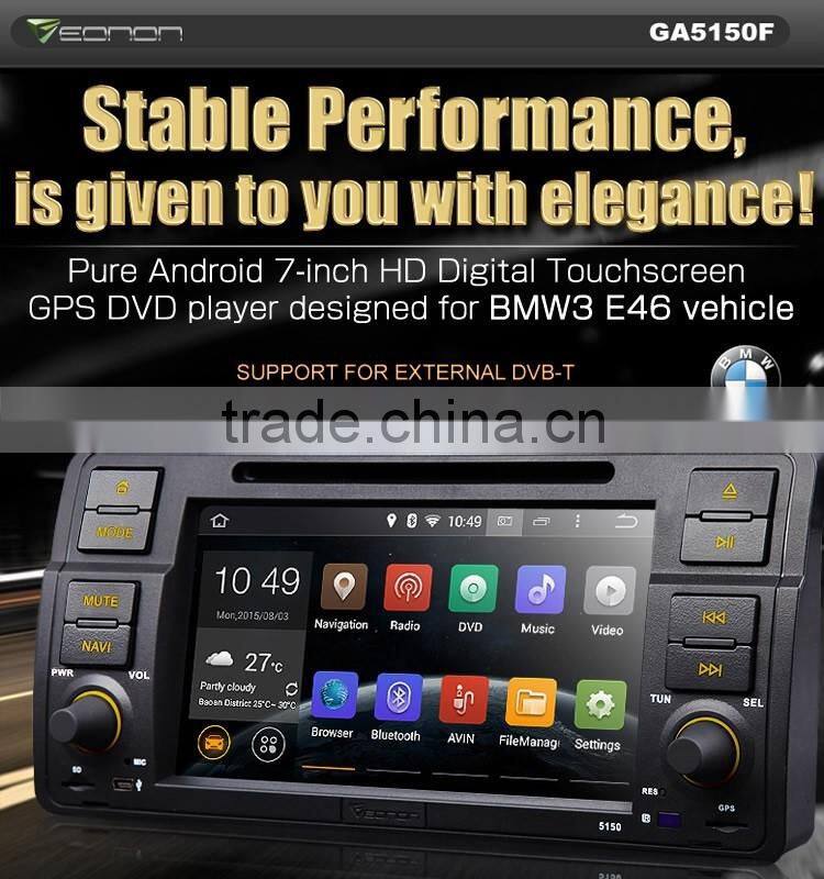 EONON GA5150F for BMW E46 Android 4.4.4 Quad-Core 7 inch Multimedia Car DVD GPS with Mutual Control Easy Connection