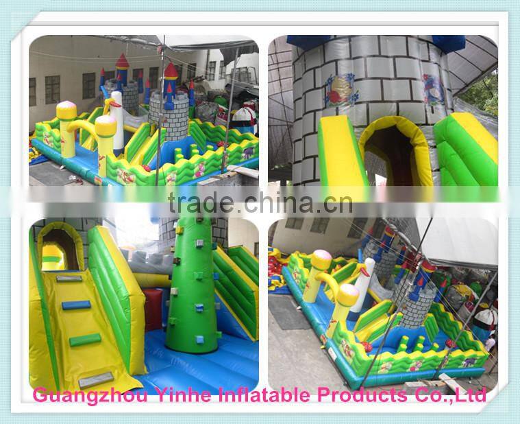 0.55mm pvc tarpaulin commercial grade inflatable slide for adult