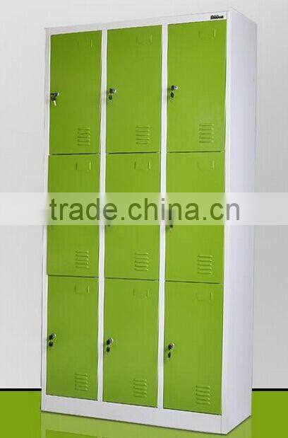 9 door steel metal changing room/school locker, storage clothes closet