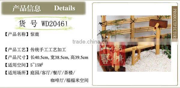 [Wanhong natural decorative gardening Manually bamboo water / frightened deer / garden courtyard bamboo products can be customiz