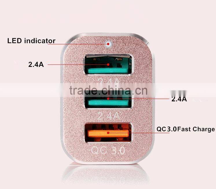 Quick chage 3.0 usb multi charger car charger usb 42W fast charging speed