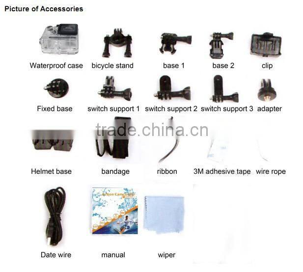 SOOCOO S33WS Build in Wifi Waterproof Actions Cameras Shockproof Full HD 1080P 150 Degree Super Wide-angle Mini