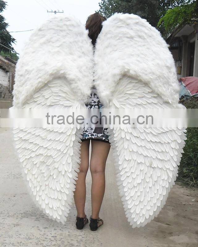beautiful customized colorful fairy wings made of feathers for party