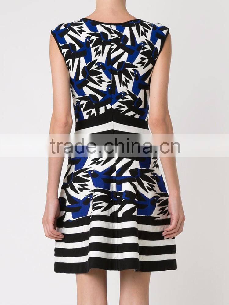 Fashion autumn ladies american office dress, beautiful sleeveless dress