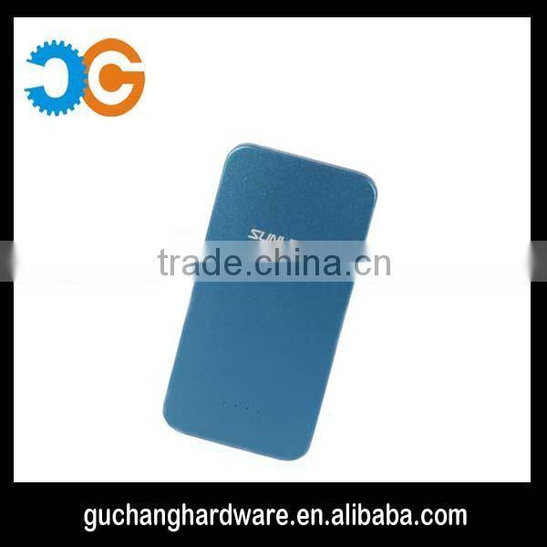 hardware manufacturer directly customized aluminum metal parts for portable chargers, portable charger shells