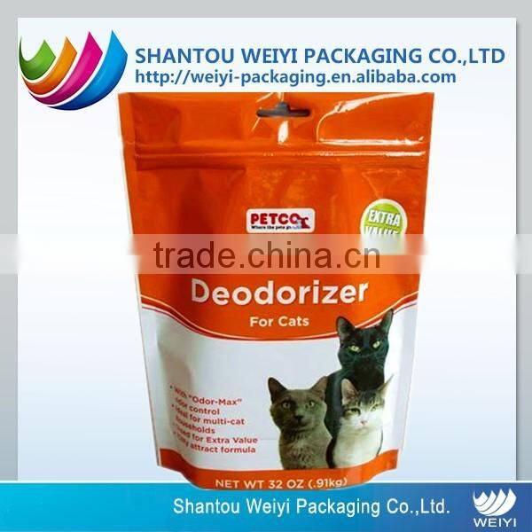 biodegradable dog food packaging bag /dog food stand up packaging bag with flat bottom
