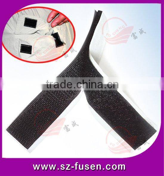 colorful durable sides adhesive hook and loop strap with strong sticky