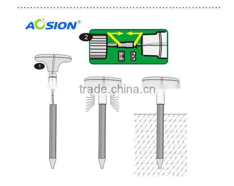 High -technology with garden light solar mole repeller/solar marmot repeller