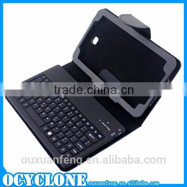 Bluetooth keyboard leather case for samsung galaxy tab 3 7.0 p3200 made in china