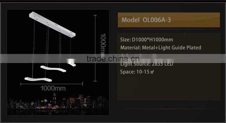 3 Lighting LED Pendant Light SMD2835 Acrylic Modern Pendant Light