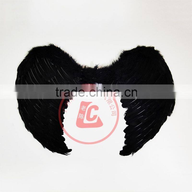 cheap wholesale large black feather angel wings cosplay angel wing