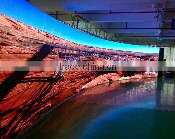 P5mm outdoor curve led billboard for supermarket Advertising led signage