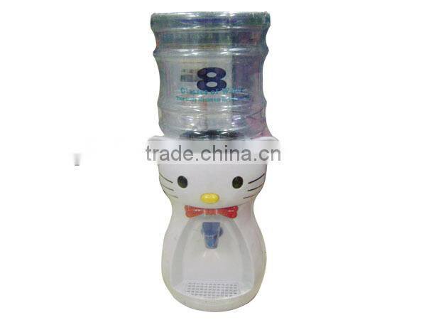 Cat Cartoon Shaped Plastic Mini Desktop Cold Water Dispenser