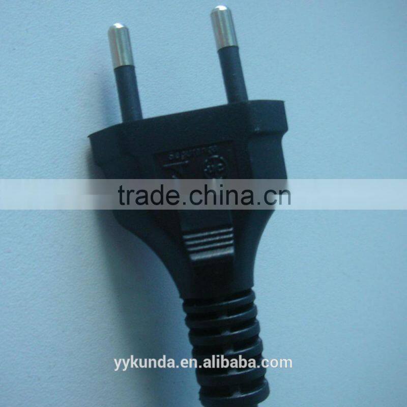 UC approval 250V2pin Brazil power extension plug for fridge