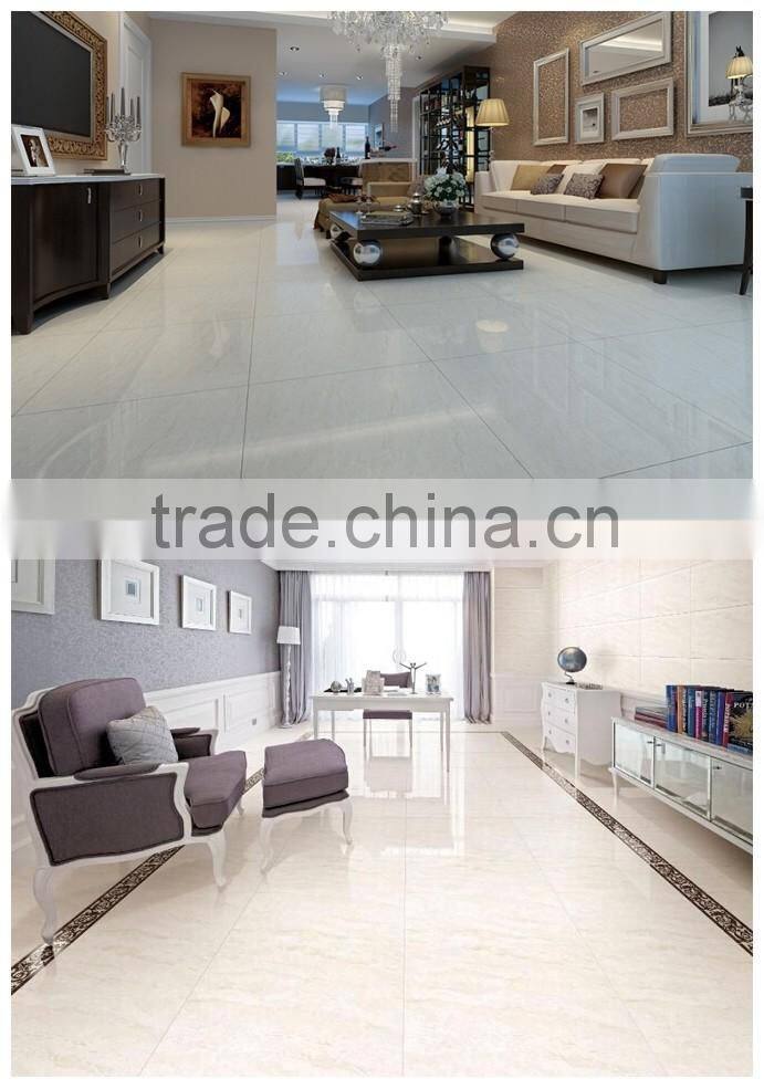 Foshan factory cream ivory polished porcelain tiles vitrified tiles
