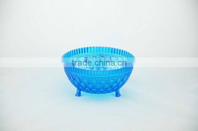 1 quart plastic footed serving bowl