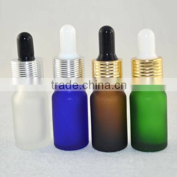 15ml blue frosted glass dropper bottle /10 ml glass bottle /frosted glass bottle