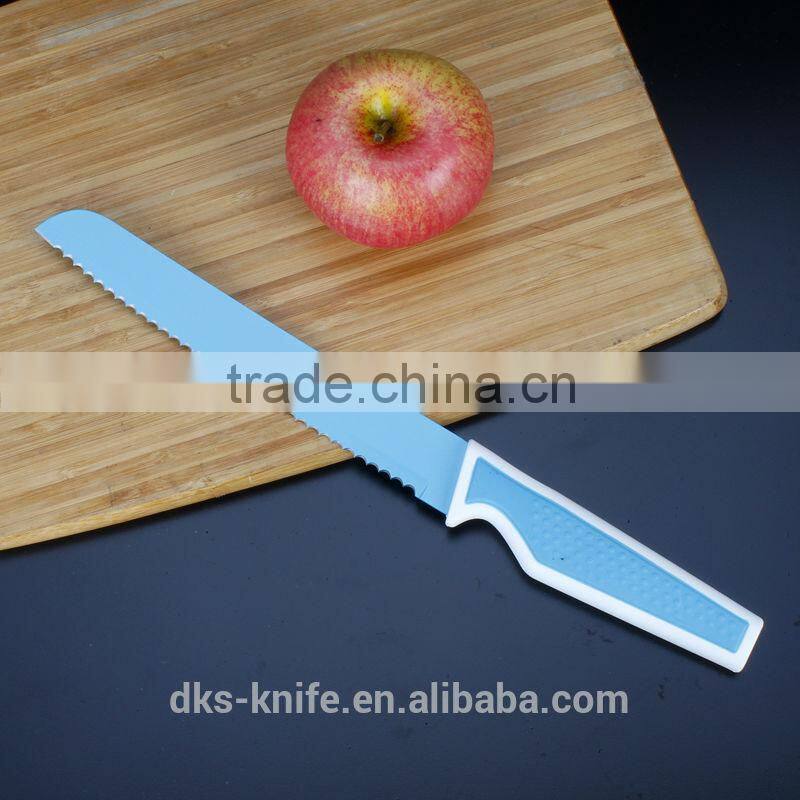 KP1401-S5. New Designed Colorful Nonstick Knife with PVC Box Packing Color Coating knife set