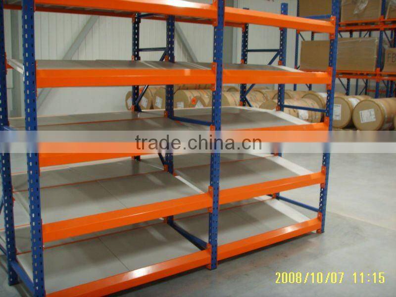 Safety economical Q235B steel Longspan Shelving for library with CE certificate